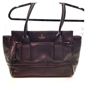 Kate Spade. Black Tote. Duster.